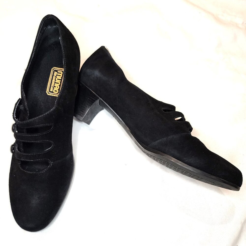 Munro | Maria Black Suede Heels